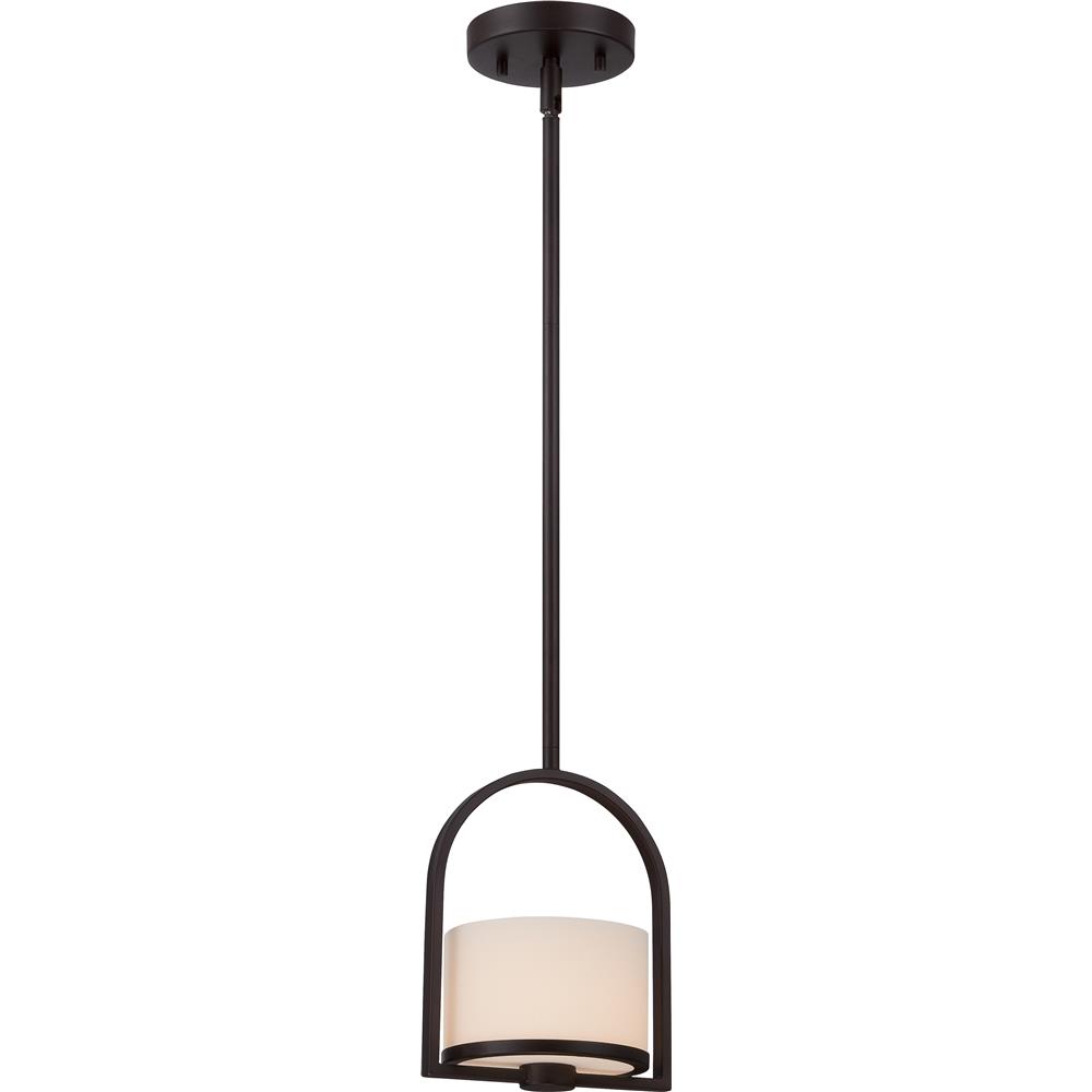 Nuvo Lighting 60/5578  Celine - 1 Light Mini Pendant with Etched Opal Glass in Venetian Bronze Finish